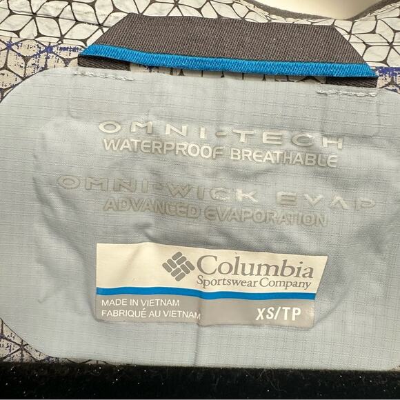 Columbia Women’s Compounder Shell Jacket Size XS Blue Waterproof Windbreaker - Picture 15 of 16